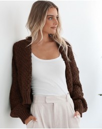Esther & Co - Dorine Cardigan - Coffee