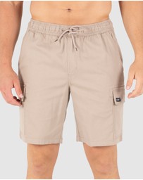 UNIT - UNIT Pivot Mens Elastic Waist Cargo Shorts
