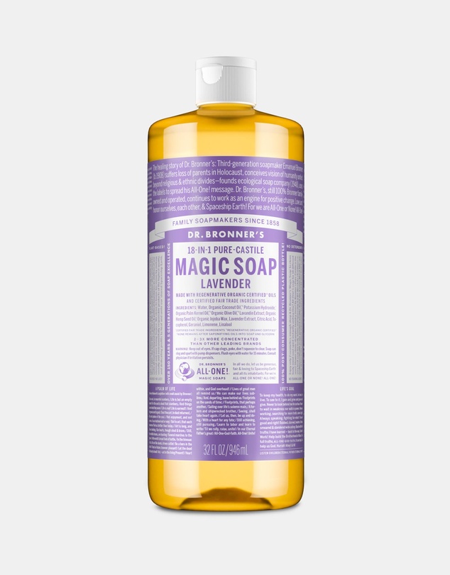 Dr Bronner's - Pure Liquid Castile Soap Lavender 946ml