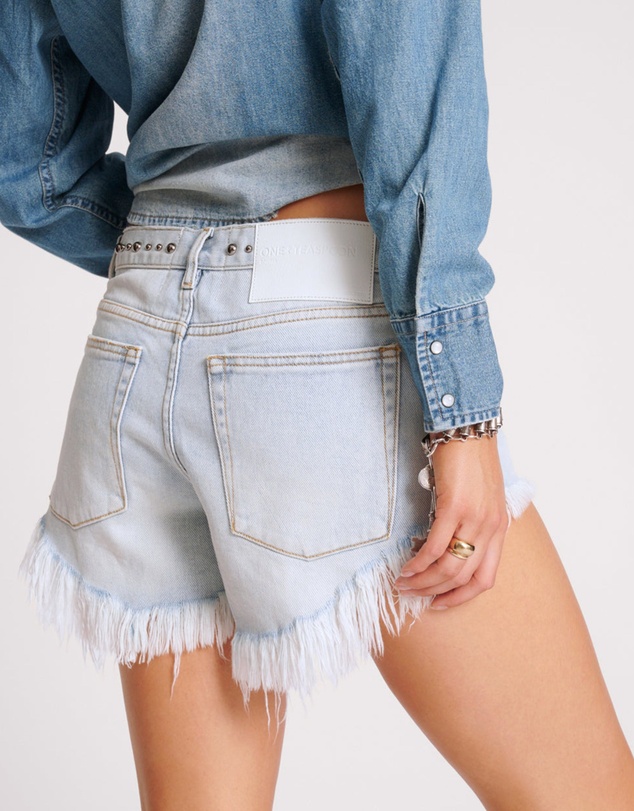 ONE TEASPOON - Hustler Bonitas Low Waist Denim Shorts