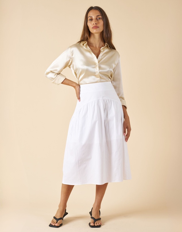 CAMIXA - Mare Cotton Midi Skirt