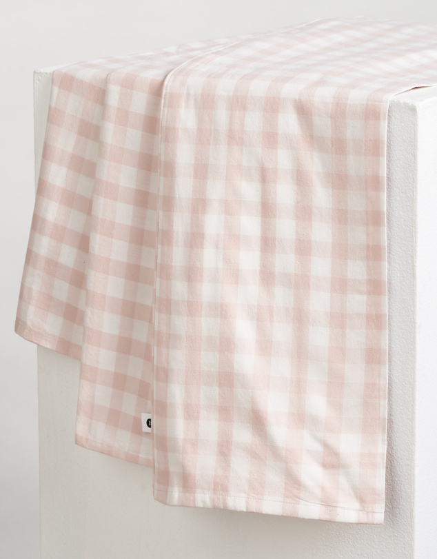 Sheet Society - Leo Washed Cotton Gingham Full Sheet Set