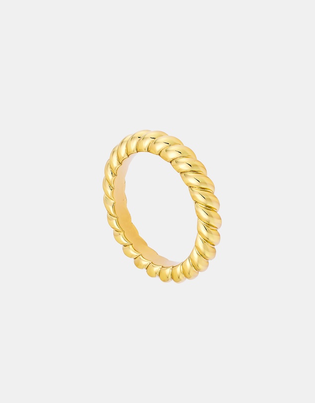 Zoe Olivia - 14K Gold Vermeil Icon Twist Band Ring