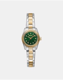 DKNY - Mini Two-Tone 23mm Green Dial Womens Watch