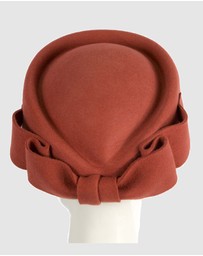 Max Alexander - Felt Rust Pillbox Hat