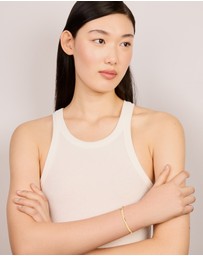 Lovisa - Waterproof Gold Plated Stainless Steel Smooth Open Wrist Cuff