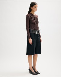 Minima Esenciales - Tore Gathered Jersey Bodysuit