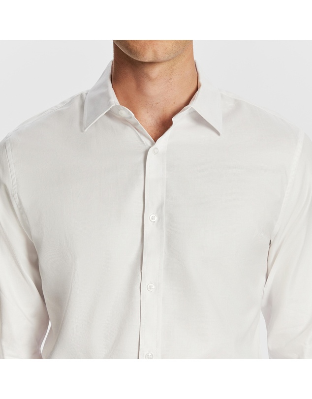 yd. - Maximum Two Ply Cotton Slim Dress Shirt
