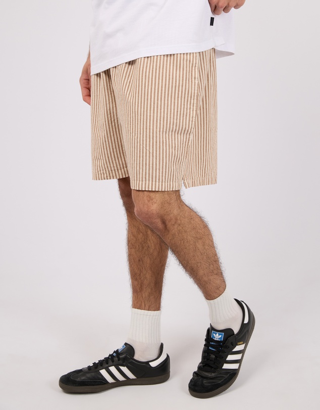 Silent Theory - Stripe Linen Shorts