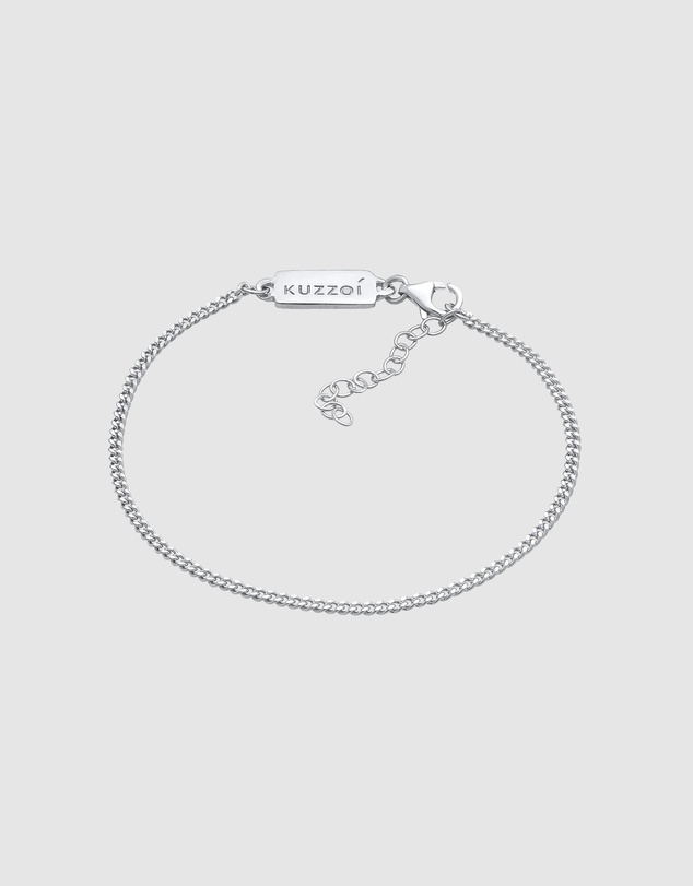 Kuzzoi - ICONIC EXCLUSIVE - Classic Curb Chain Bracelet in 925 Sterling Silver