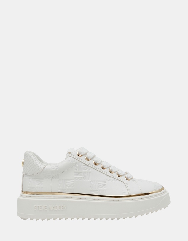 Steve Madden - On-Stage2.0 White Gold Sneakers