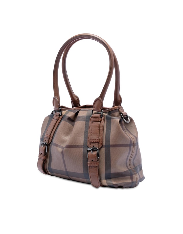 Pre-Loved by Azura Reborn - Pre-Loved Smoke Check Coated Canvas Northfield Satchel
