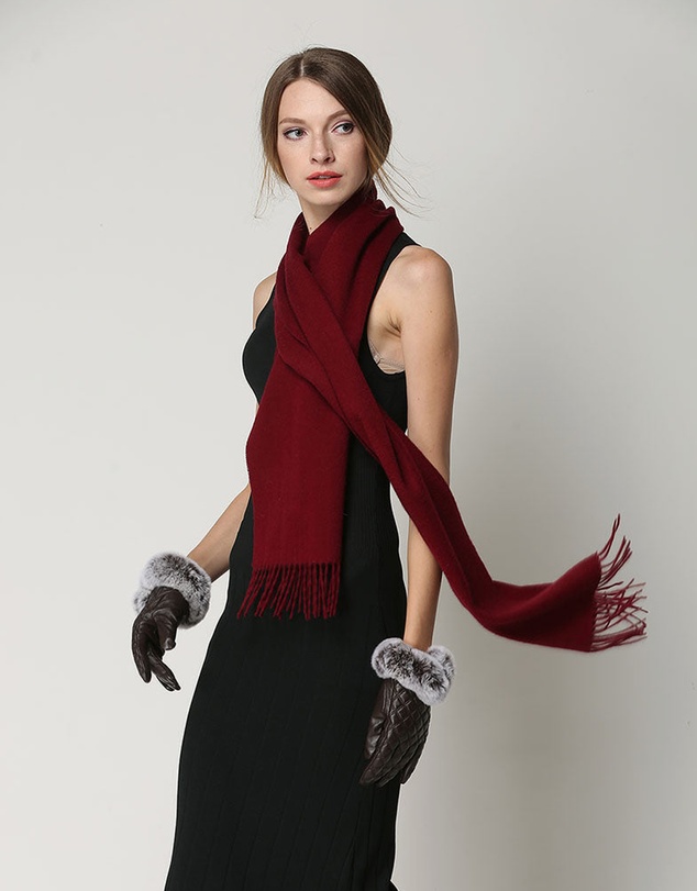 Ozwear Connection Uggs - Ugg 100% Wool Scarf Red