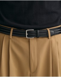 Gant - Leather Elastic Braided Belt