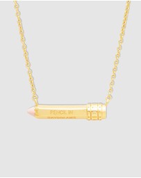 Wanderlust + Co - Color Pencil Gold Necklace
