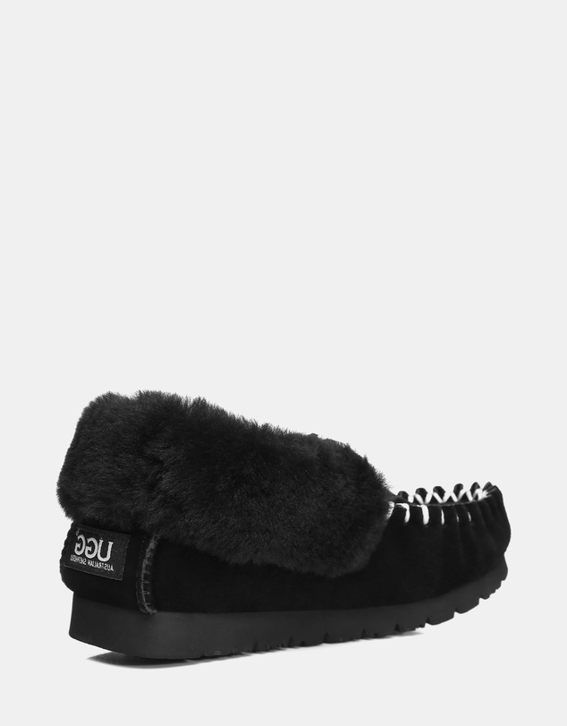 EVERAU - Australian Shepherd Ugg Popo Moccasins Cow Suede Upper Moccasins