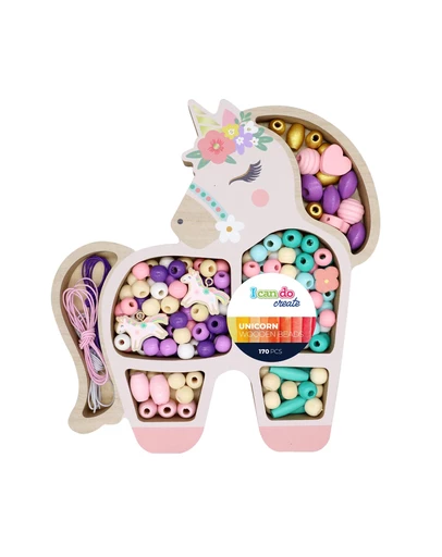 Icando - Unicorn Wooden Bead Set