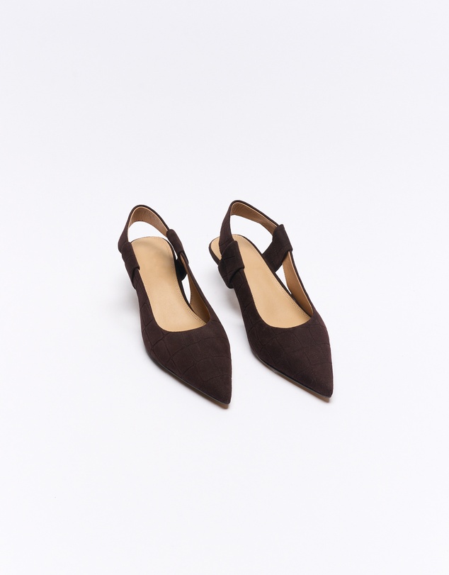 Walnut Melbourne - Thora Leather Heel