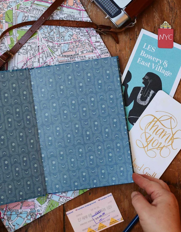 Write to Me - My Travel Journal. Blue