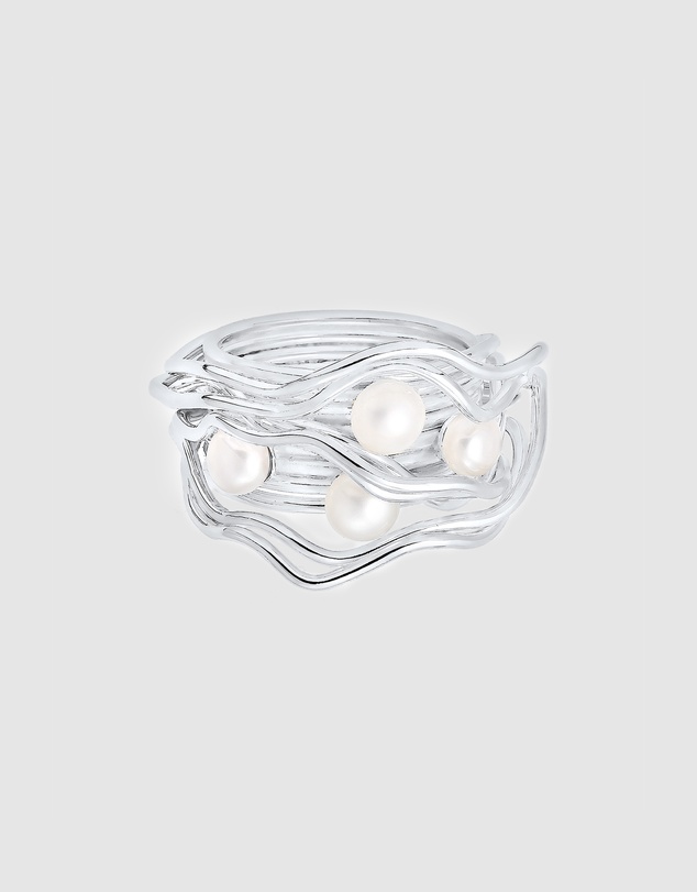Elli Jewelry - Ring Pearls 925 Sterling Silver