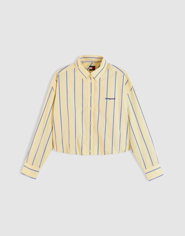 Tommy Jeans - Crop Gathered Script Shirt