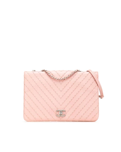 Pre-Loved by Azura Reborn - Pre-Loved chanel Studded Chevron Quilted Bag