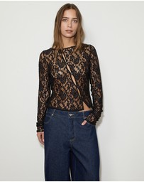 Maison Essentiele - Asymmetric Lace Top