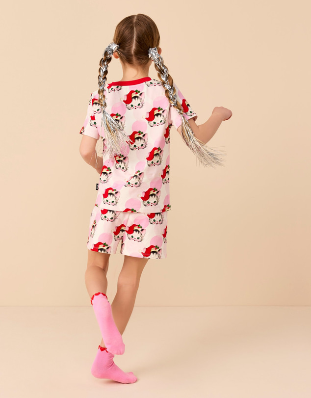 Rock Your Kid - Signature PJ Set in Cream Pink