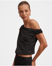 Forever New - Mila Tipped Shoulder Drape Top