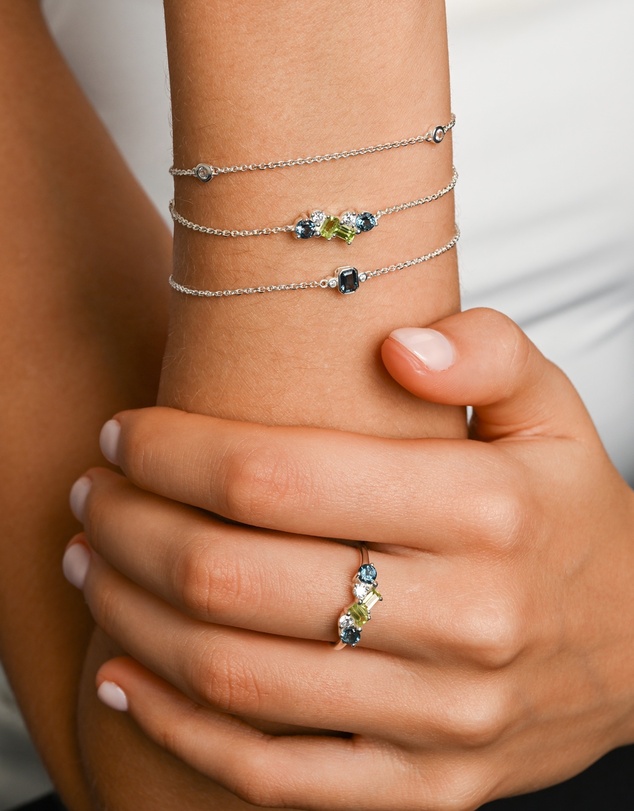 Von Treskow - Lime & Berry Cluster Bracelet