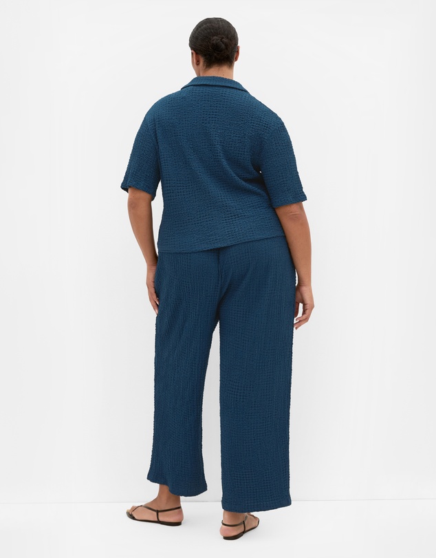 City Chic - Plus size Zoie Wide Leg Pant - petrol