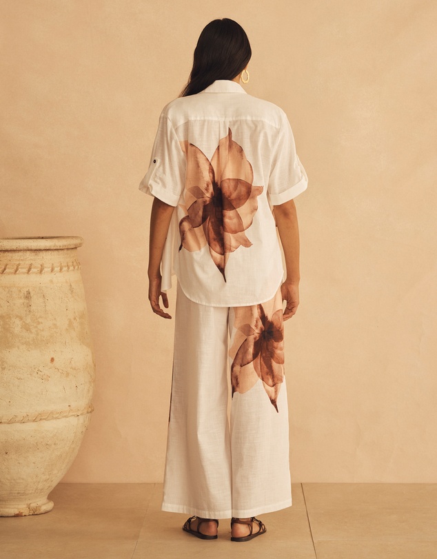 AUR OCEA - Cuffed Short Sleeve Shirt