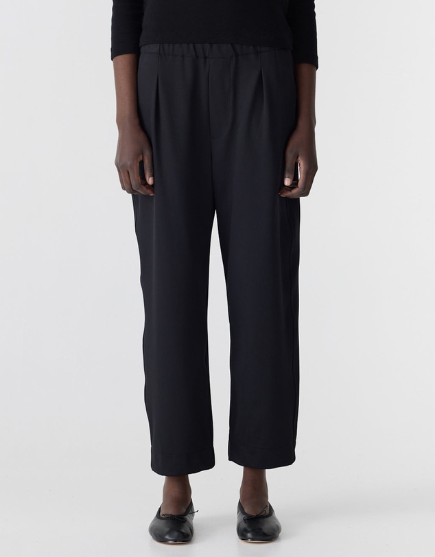 Bassike - Twill Pleat Pull On Pants