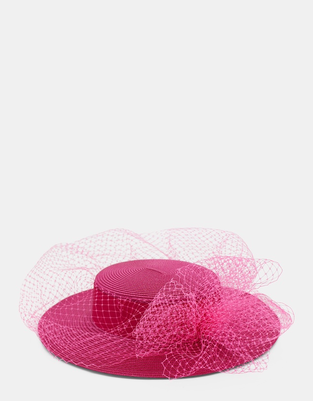 Morgan & Taylor - Danika Racewear Boater in Hot Pink