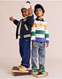 Huxbaby - Colour Block Panelled Rugby Polo - Babies-Kids