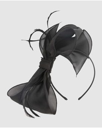 Max Alexander - Black Organza Bow Fascinator