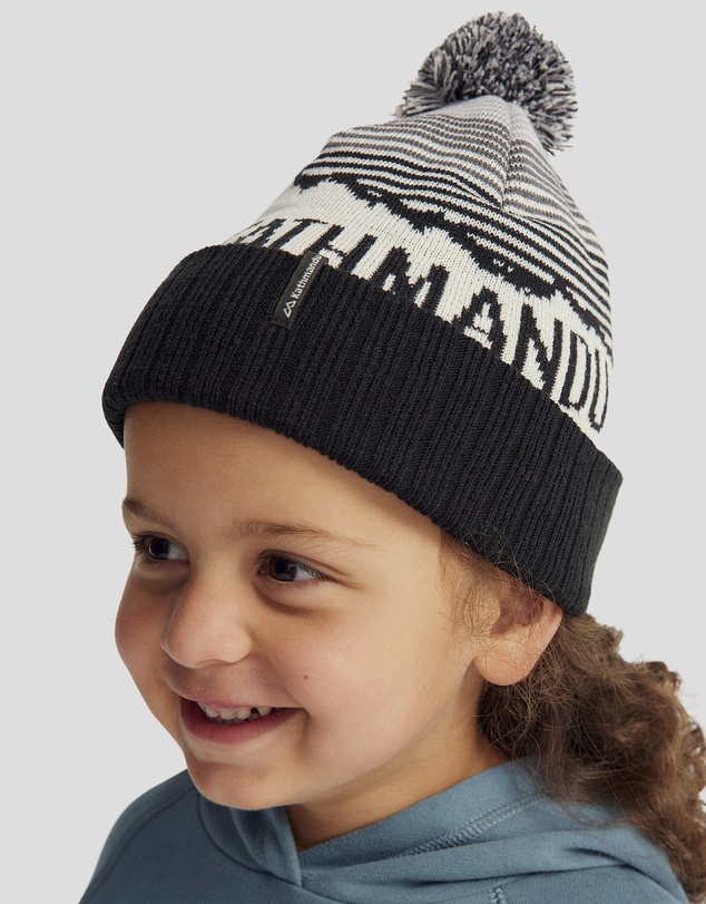 Kathmandu - Kids' Mountain Skies Pompom Beanie