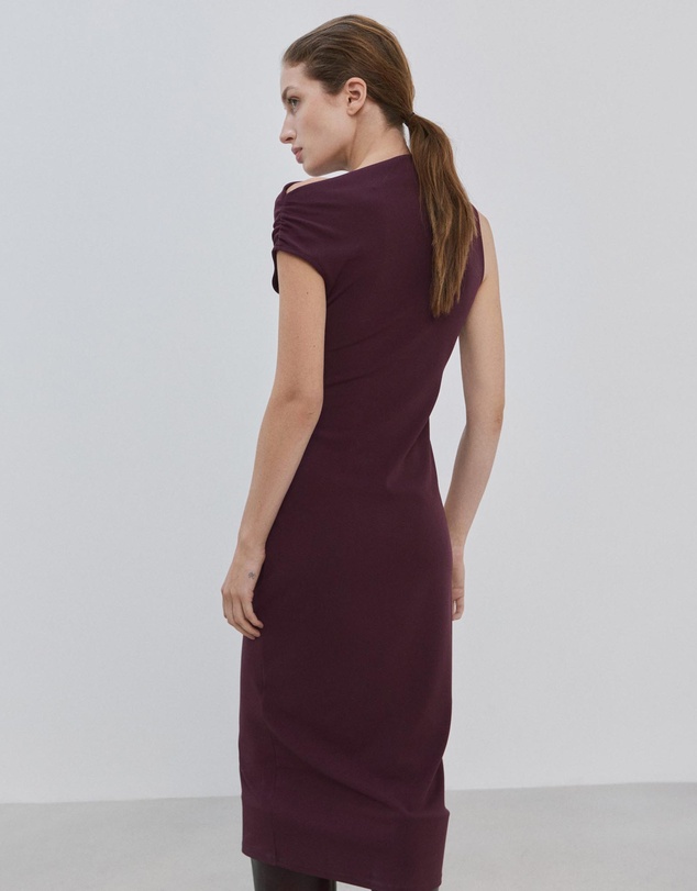 M.N.G - Asymmetrical Midi-Dress