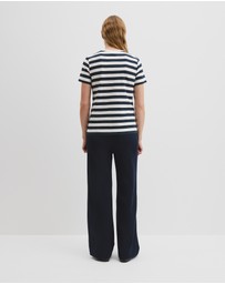 Country Road - Australian Cotton Slub Stripe Short Sleeve T-shirt