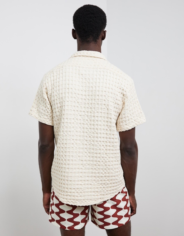 OAS Company - Ecru Cuba Waffle Shirt