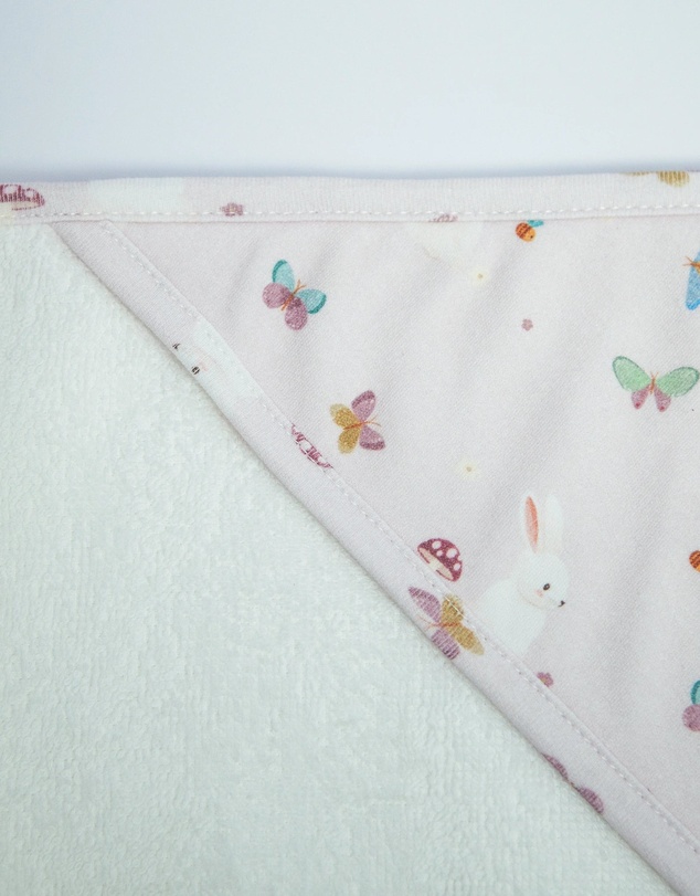 Little Stuff - Butterfly Garden Hooded Towel