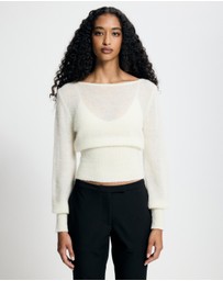 Lover - Vespera Alpaca Blend Sheer Jumper