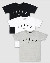 First Division - 3-Pack Core Logo Tee