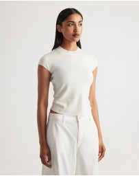 Decjuba - Lily Pleat Detail Knit Tee