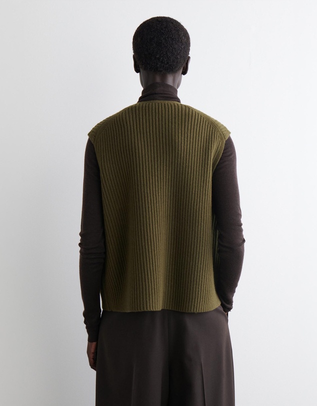 COS - Ribbed Merino Wool Utility Vest