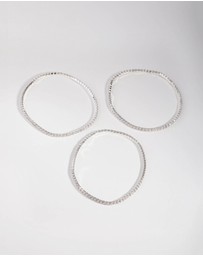 Lovisa - Silver Fine Cupchain Pack Stretch Bracelets