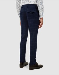 Politix - Sebastian Windowpane Check Tailored Pant