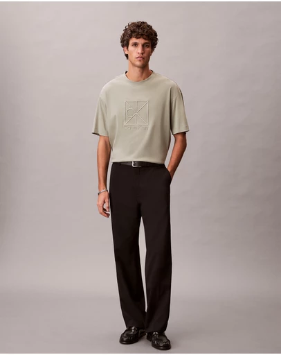 Calvin Klein - Relaxed Premium Interlock Emblem Logo T-Shirt