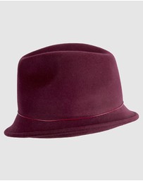 Max Alexander - Felt Burgundy Trilby Hat