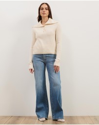 Atmos&Here - Kiera Knit Jumper with Wide Collar